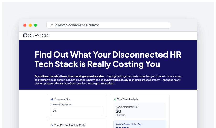 Questco Calculator Mockup